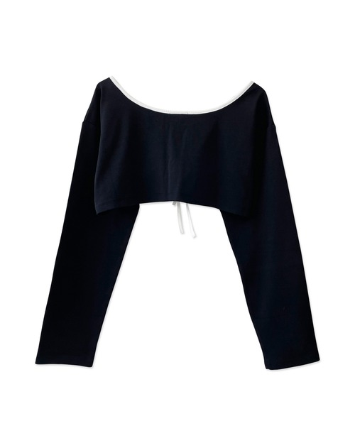 ANDGEEBEE（アンジービー）の「リボンアンサンブル（アンサンブル・レディース・ブラック×ブラック/ブラック×ホワイト・MEDIUM）」の8枚目の写真