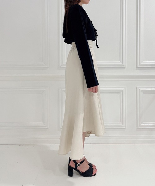 ANDGEEBEE（アンジービー）の「リボンアンサンブル（アンサンブル・レディース・ブラック×ブラック/ブラック×ホワイト・MEDIUM）」の5枚目の写真