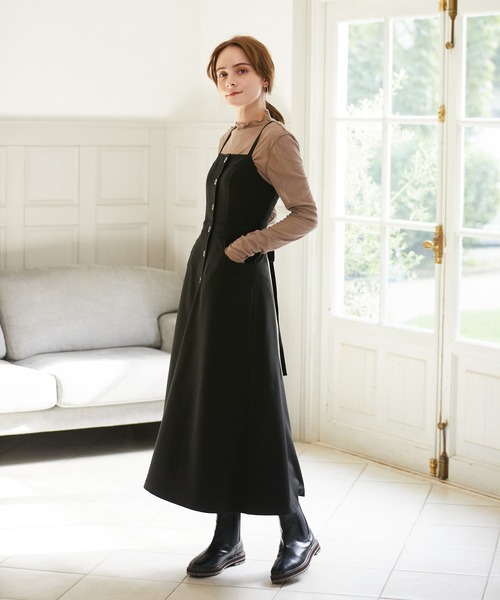 Rewde（ルゥデ）の「タンクソールサイドゴアブーティ（1R18-BT01）（ブーツ・レディース・ブラック/ブラウン・LL/S/M/L）」の3枚目の写真