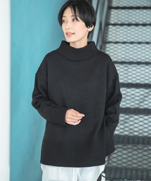 LEPSIM | 5ゲージリブハイネックケアニット 950789(ニット/セーター)