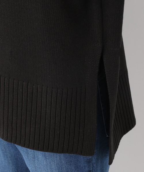 LEPSIM（レプシィム）の「5ゲージリブハイネックケアニット　950789（ニット/セーター・レディース・ブラック/グレー/レッド/ベージュ・FREE）」の10枚目の写真