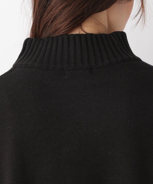 LEPSIM（レプシィム）の「5ゲージリブハイネックケアニット　950789（ニット/セーター・レディース・ブラック/グレー/レッド/ベージュ・FREE）」の7枚目の写真