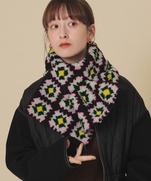 Ray BEAMS | Ray BEAMS / Granny Square ボア マフラー(マフラー)