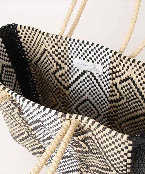 salle de bal（サルデバル）の「柄 メルカドバッグ かごバッグ お買い物バッグ トートバッグ M TANPIN DESIN RAB（かごバッグ・レディース・その他4/その他1/その他2/その他3・FREE）」の7枚目の写真