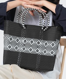 salle de bal | 柄 メルカドバッグ かごバッグ お買い物バッグ トートバッグ M TANPIN DESIN RAB(かごバッグ)