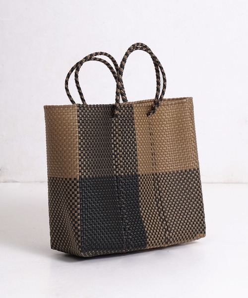 salle de bal（サルデバル）の「柄 メルカドバッグ かごバッグ お買い物バッグ トートバッグ M TANPIN DESIN RAB（かごバッグ・レディース・その他4/その他1/その他2/その他3・FREE）」の3枚目の写真