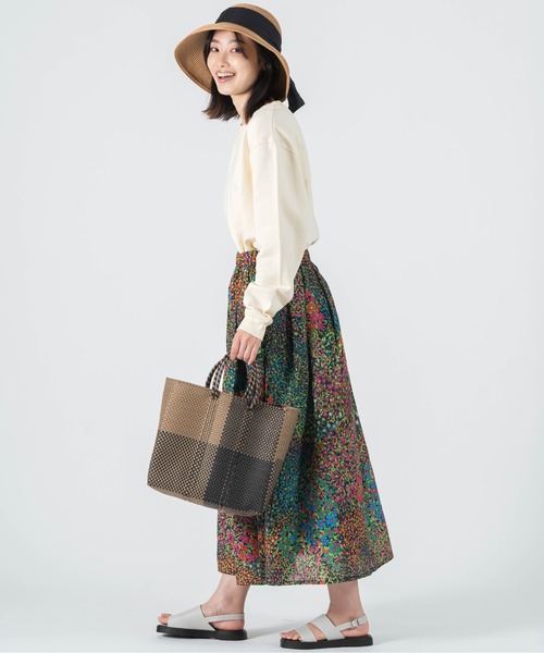 salle de bal（サルデバル）の「柄 メルカドバッグ かごバッグ お買い物バッグ トートバッグ M TANPIN DESIN RAB（かごバッグ・レディース・その他4/その他1/その他2/その他3・FREE）」の16枚目の写真