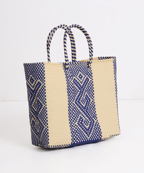 salle de bal（サルデバル）の「柄 メルカドバッグ かごバッグ お買い物バッグ トートバッグ M TANPIN DESIN RAB（かごバッグ・レディース・その他4/その他1/その他2/その他3・FREE）」の17枚目の写真