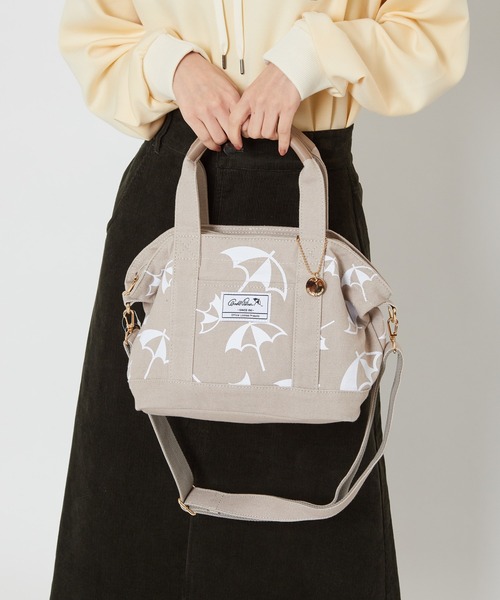 Arnold Palmer（アーノルドパーマー）の「アンブレラパターン キャンバス シェア トート（トートバッグ・レディース・ブラック/ホワイト/グレイッシュベージュ/ネイビー/ライトブルー/インディゴブルー・F）」の11枚目の写真