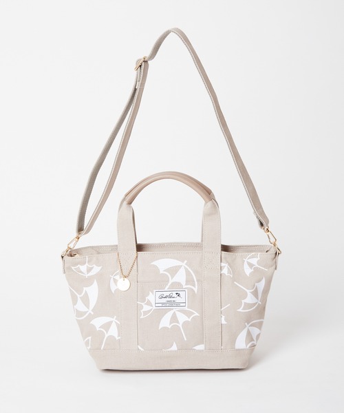 Arnold Palmer（アーノルドパーマー）の「アンブレラパターン キャンバス シェア トート（トートバッグ・レディース・ブラック/ホワイト/グレイッシュベージュ/ネイビー/ライトブルー/インディゴブルー・F）」の8枚目の写真