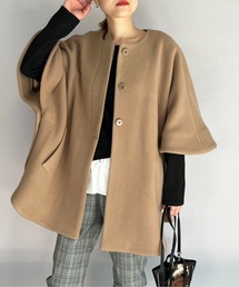 PICCIN | 【日本製】サイドパールポンチョコート（Super130's）(ポンチョ)