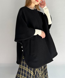 PICCIN | 【日本製】サイドパールポンチョコート（Super130's）(ポンチョ)