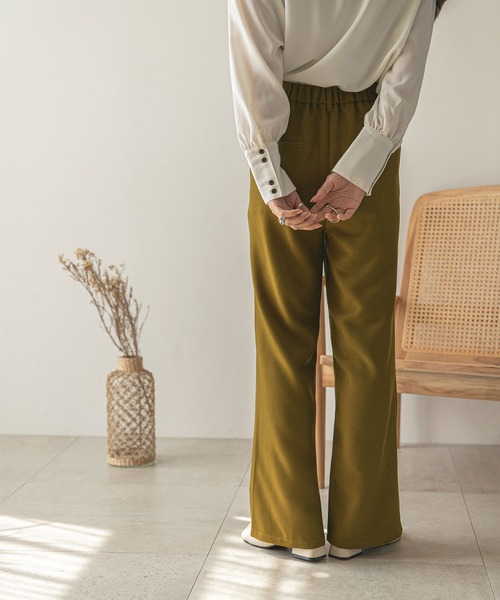 rectangle(レクタングル)の「ダブルタックスラックスパンツ(スラックス・レディース・ブラウン/オリーブ・MEDIUM/LARGE)」の7枚目の写真