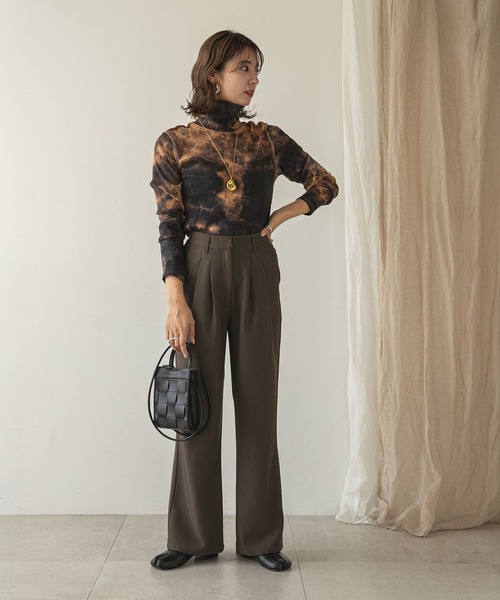 rectangle(レクタングル)の「ダブルタックスラックスパンツ(スラックス・レディース・ブラウン/オリーブ・MEDIUM/LARGE)」の11枚目の写真