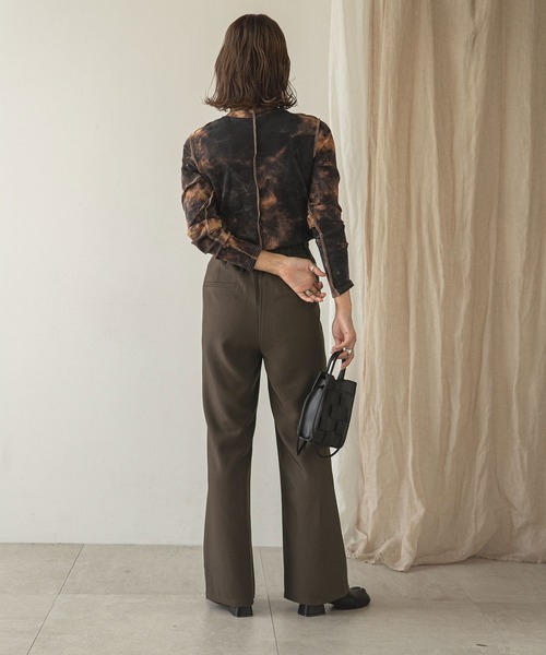 rectangle(レクタングル)の「ダブルタックスラックスパンツ(スラックス・レディース・ブラウン/オリーブ・MEDIUM/LARGE)」の12枚目の写真