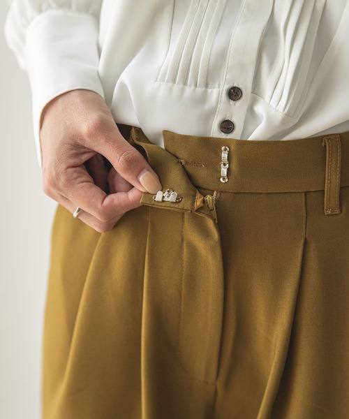 rectangle(レクタングル)の「ダブルタックスラックスパンツ(スラックス・レディース・ブラウン/オリーブ・MEDIUM/LARGE)」の21枚目の写真