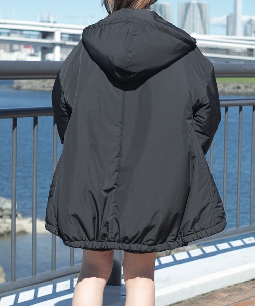 PairPair（ペアペア）の「中綿フェイクダウンジャケット(ユニセックス)（ダウンジャケット/コート・レディース・ブラック・MEDIUM/LARGE）」の4枚目の写真