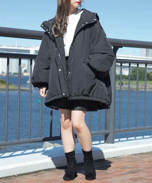 PairPair（ペアペア）の「中綿フェイクダウンジャケット(ユニセックス)（ダウンジャケット/コート・レディース・ブラック・MEDIUM/LARGE）」の11枚目の写真