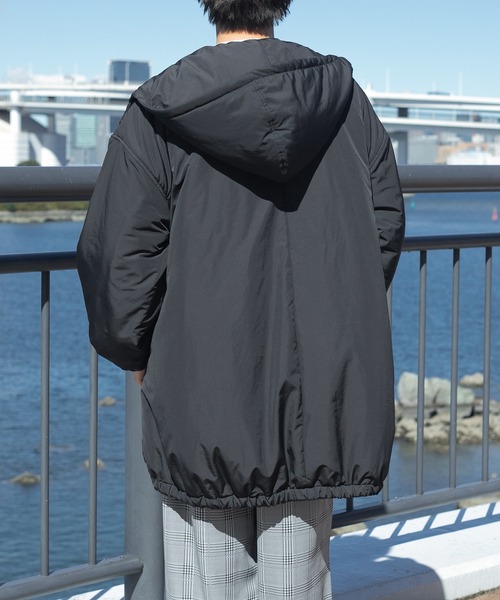 PairPair（ペアペア）の「中綿フェイクダウンジャケット(ユニセックス)（ダウンジャケット/コート・レディース・ブラック・MEDIUM/LARGE）」の2枚目の写真