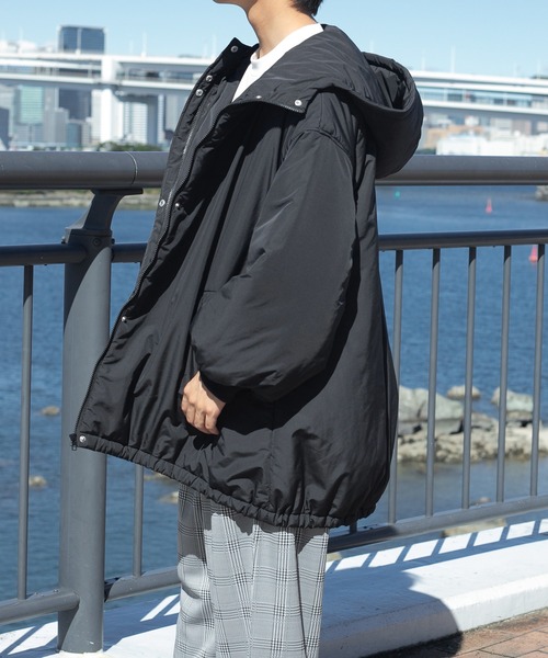 PairPair（ペアペア）の「中綿フェイクダウンジャケット(ユニセックス)（ダウンジャケット/コート・レディース・ブラック・MEDIUM/LARGE）」の10枚目の写真