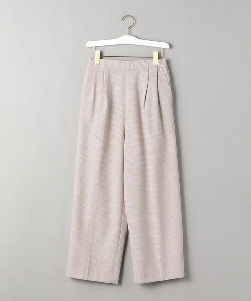 BEAUTY&YOUTH UNITED ARROWS(ビューティーアンドユースユナイテッドアローズ)の「BY ハウンドトゥース イージータック パンツ -ウォッシャブル-(その他パンツ・レディース・ベージュ/パープル・S/M)」の9枚目の写真