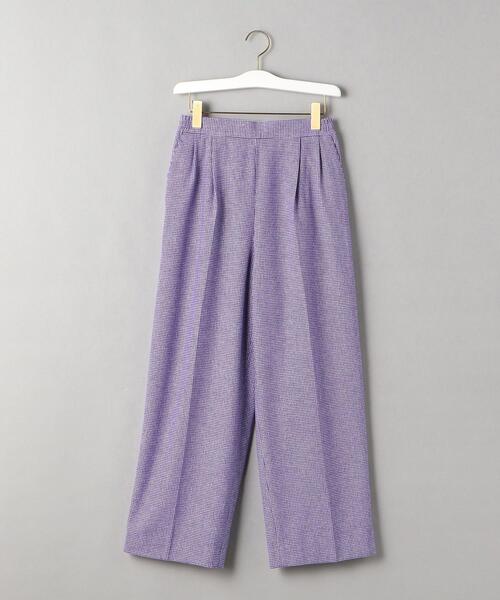 BEAUTY&YOUTH UNITED ARROWS(ビューティーアンドユースユナイテッドアローズ)の「BY ハウンドトゥース イージータック パンツ -ウォッシャブル-(その他パンツ・レディース・ベージュ/パープル・S/M)」の15枚目の写真
