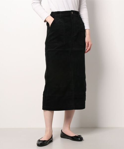 Dickies(ディッキーズ)の「【DICKIES/ディッキーズ】コーデュロイワークスカート(スカート・レディース・アイボリー/ブラウン系その他/ブラック・MEDIUM/LARGE)」の2枚目の写真