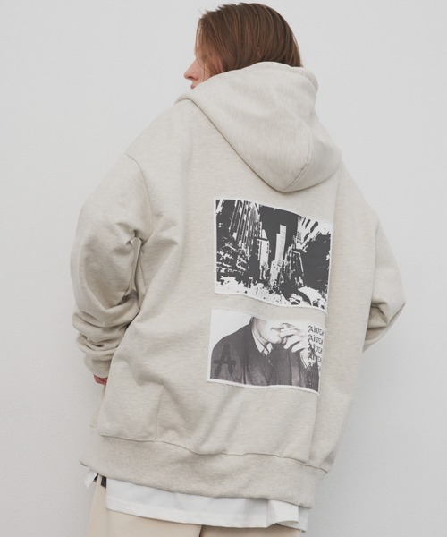 AIVER パッチワークパーカー LARGE AIVER（アイバー）の「AIVER Sパッチフルジップパーカー