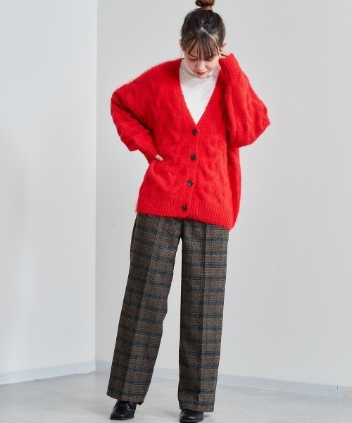 cepo（セポ）の「ツイードライクチェックトラウザー（その他パンツ・レディース・グレー/ブラウン/ブラック・S/M）」の3枚目の写真