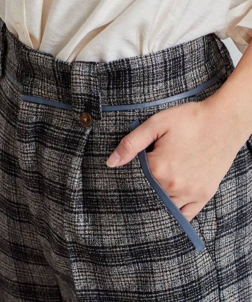 cepo（セポ）の「ツイードライクチェックトラウザー（その他パンツ・レディース・グレー/ブラウン/ブラック・S/M）」の11枚目の写真