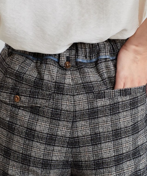 cepo（セポ）の「ツイードライクチェックトラウザー（その他パンツ・レディース・グレー/ブラウン/ブラック・S/M）」の4枚目の写真
