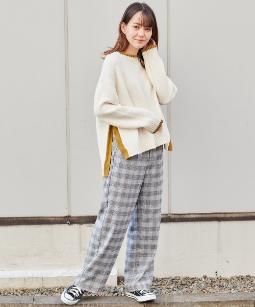 cepo（セポ）の「ツイードライクチェックトラウザー（その他パンツ・レディース・グレー/ブラウン/ブラック・S/M）」の14枚目の写真