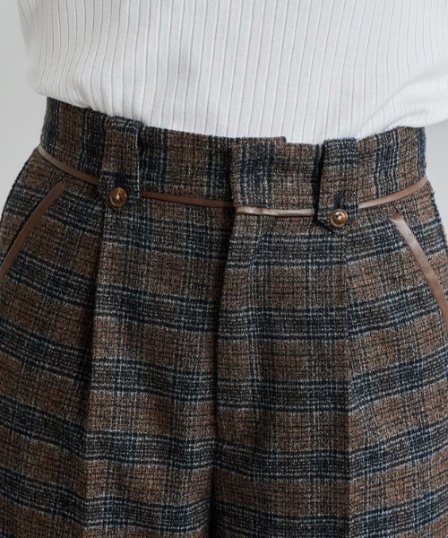 cepo（セポ）の「ツイードライクチェックトラウザー（その他パンツ・レディース・グレー/ブラウン/ブラック・S/M）」の5枚目の写真