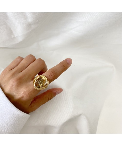 tone(トーン)の「【Laugh】Kirara Metalring(MA)(リング・レディース・ダークブラウン/ベージュ/グリーン・FREE)」の10枚目の写真