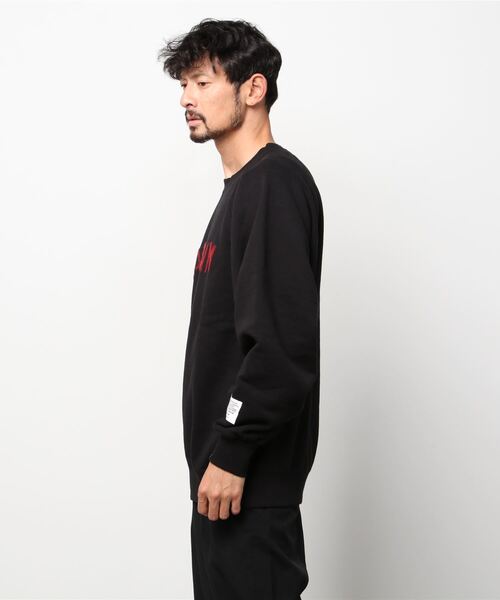 APPLEBUM（アップルバム）の「Needle Punch Ultra Heavy Weight Crew（スウェット・メンズ・ブラック・MEDIUM/LARGE/X-LARGE）」の14枚目の写真