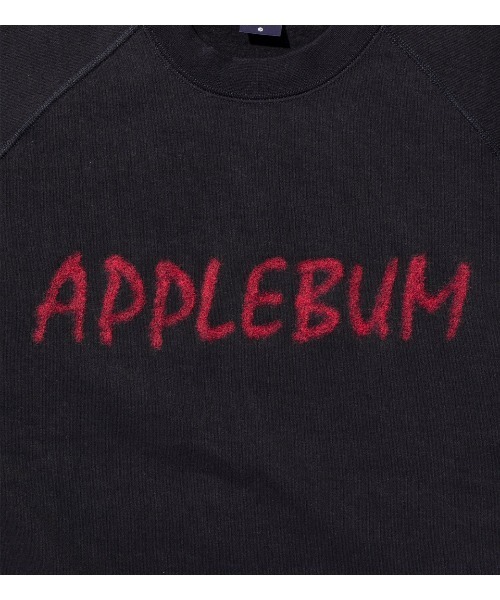 APPLEBUM（アップルバム）の「Needle Punch Ultra Heavy Weight Crew（スウェット・メンズ・ブラック・MEDIUM/LARGE/X-LARGE）」の3枚目の写真