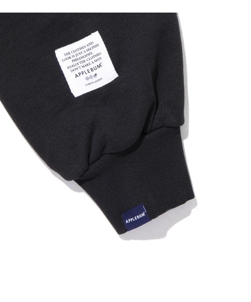APPLEBUM（アップルバム）の「Needle Punch Ultra Heavy Weight Crew（スウェット・メンズ・ブラック・MEDIUM/LARGE/X-LARGE）」の8枚目の写真