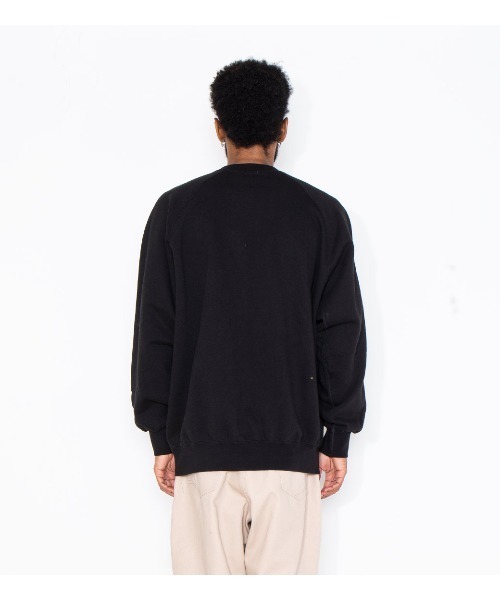 APPLEBUM（アップルバム）の「Needle Punch Ultra Heavy Weight Crew（スウェット・メンズ・ブラック・MEDIUM/LARGE/X-LARGE）」の13枚目の写真
