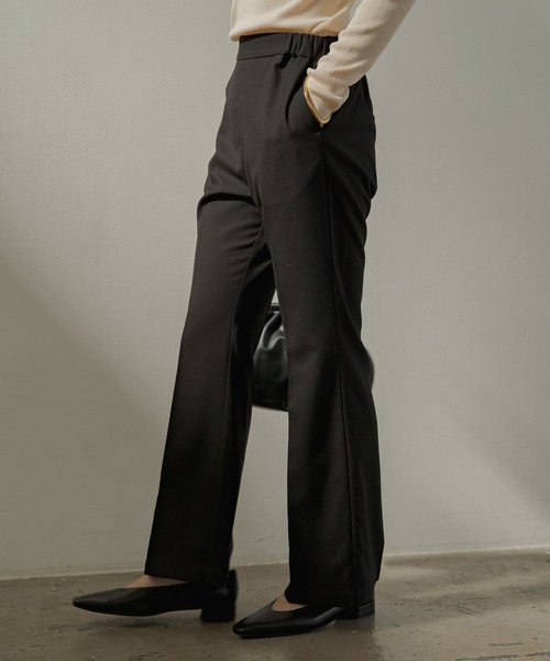 LOUNGEDRESS（ラウンジドレス）の「TRセンタープレスフレアPT（その他パンツ・レディース・ブラック/グレー/ボルドー・FREE）」の10枚目の写真