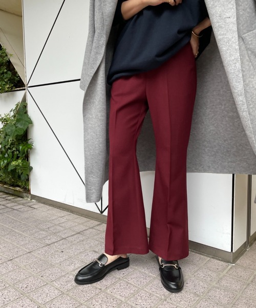 LOUNGEDRESS（ラウンジドレス）の「TRセンタープレスフレアPT（その他パンツ・レディース・ブラック/グレー/ボルドー・FREE）」の18枚目の写真