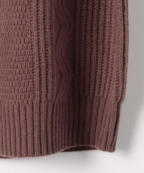 green label relaxing（グリーンレーベルリラクシング）の「タスマニアウール アラン クルーネック ニット（ニット/セーター・メンズ・ベージュ/モカ/ダークグリーン/ブラック/ライトグレー・L/S/M/XL）」の16枚目の写真