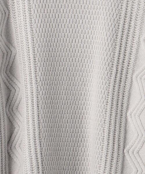 green label relaxing（グリーンレーベルリラクシング）の「タスマニアウール アラン クルーネック ニット（ニット/セーター・メンズ・ベージュ/モカ/ダークグリーン/ブラック/ライトグレー・L/S/M/XL）」の11枚目の写真