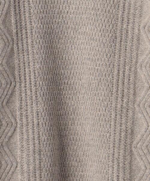 green label relaxing（グリーンレーベルリラクシング）の「タスマニアウール アラン クルーネック ニット（ニット/セーター・メンズ・ベージュ/モカ/ダークグリーン/ブラック/ライトグレー・L/S/M/XL）」の9枚目の写真