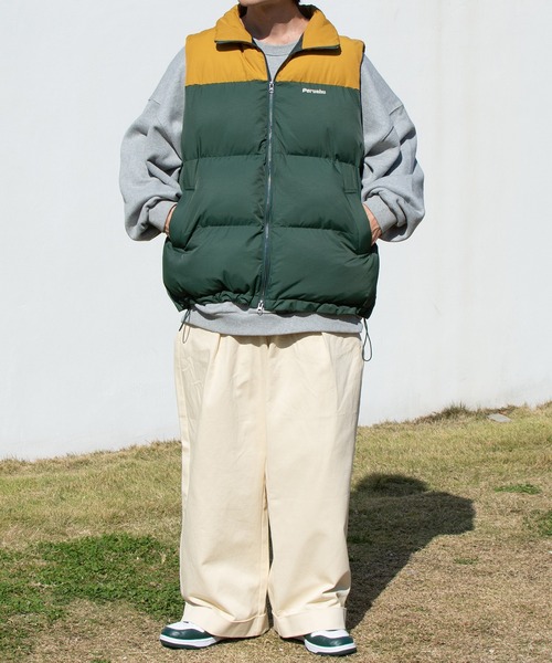 Perushu（ペルーシュ）の「ワンロールワイドチノパンツ（チノパンツ・メンズ・イエロー/グリーン/アイボリー・SMALL/MEDIUM/LARGE）」の4枚目の写真