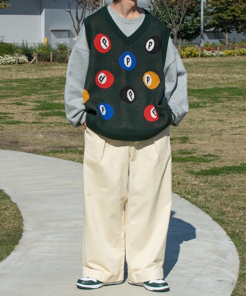 Perushu（ペルーシュ）の「ワンロールワイドチノパンツ（チノパンツ・メンズ・イエロー/グリーン/アイボリー・SMALL/MEDIUM/LARGE）」の22枚目の写真