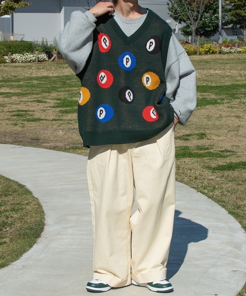 Perushu（ペルーシュ）の「ワンロールワイドチノパンツ（チノパンツ・メンズ・イエロー/グリーン/アイボリー・SMALL/MEDIUM/LARGE）」の10枚目の写真