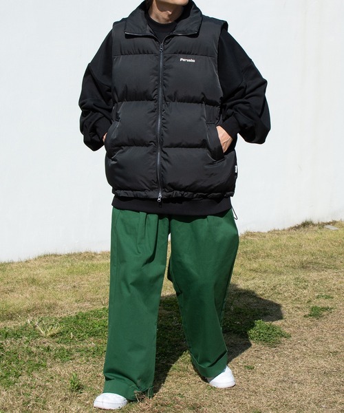 Perushu（ペルーシュ）の「ワンロールワイドチノパンツ（チノパンツ・メンズ・イエロー/グリーン/アイボリー・SMALL/MEDIUM/LARGE）」の12枚目の写真