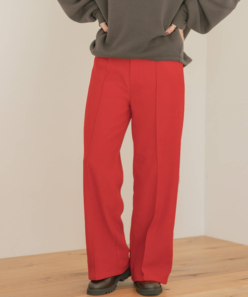 ITEMS URBANRESEARCH(アイテムズ アーバンリサーチ)の「センターシームパンツ(その他パンツ・レディース・レッド/ネイビー/ベージュ・FREE)」の17枚目の写真