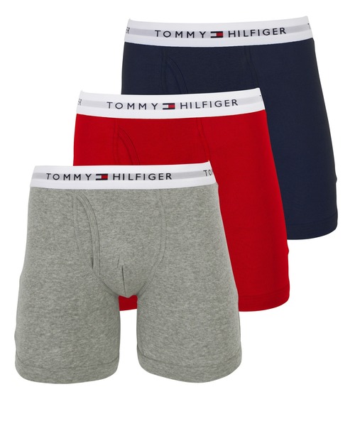 3枚セットtommy Hilfiger トミー ヒルフィガー ロング ボクサーパンツ メンズ アンダーウェア 男性下着 前開き ツルツル 無地 ワンポイント ドット 3枚組 Www Robotecnia Com Mx