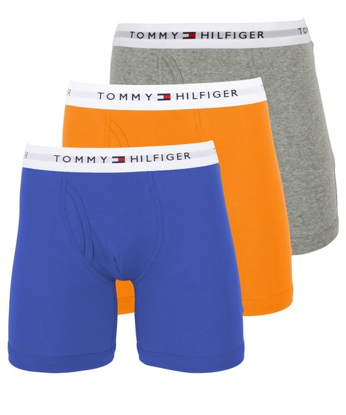   トミーヒルフィガー 水着 ボクサーパンツ 関送込 TOMMY HILFIGER トミー ヒルフィガー 3枚セット ロング ボクサー